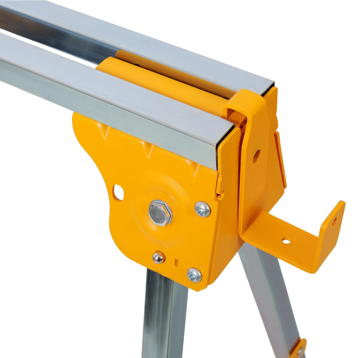 2 Pack Adjustable Folding Steel Sawhorses 1000LB L515043