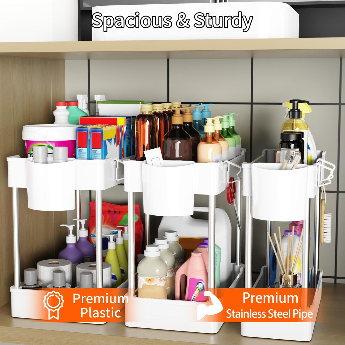 3 Pack Under Sink Organizer O6621