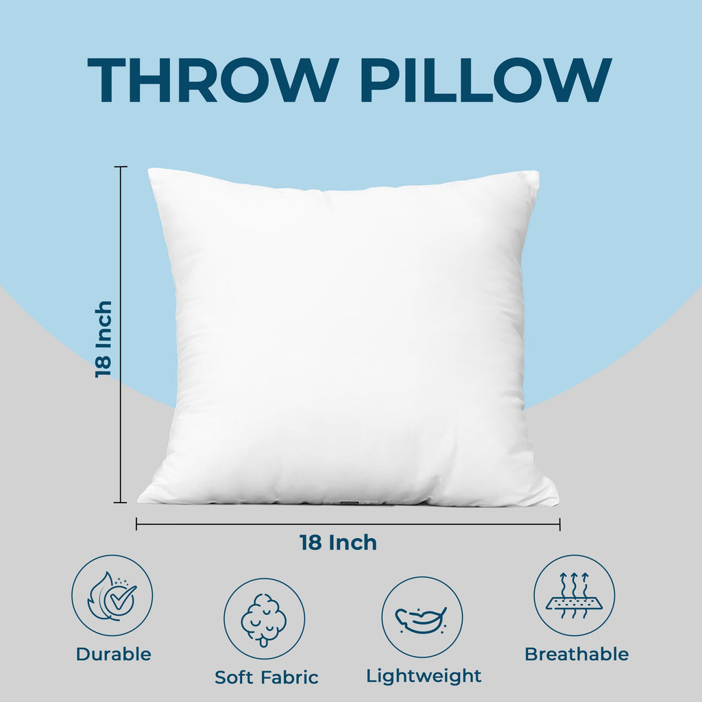 18x18 Decorative Pillow Inserts Set of 4 X9692