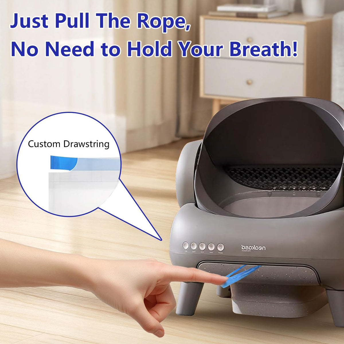 120 Count Cat Litter Box Bags, Extra Thick Heavy Duty Liners, Unscented, 27" x 13" G60489