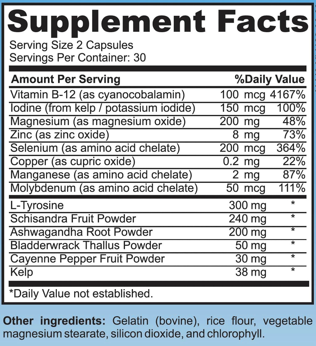 Thyroid Support Supplement Capsules N653468