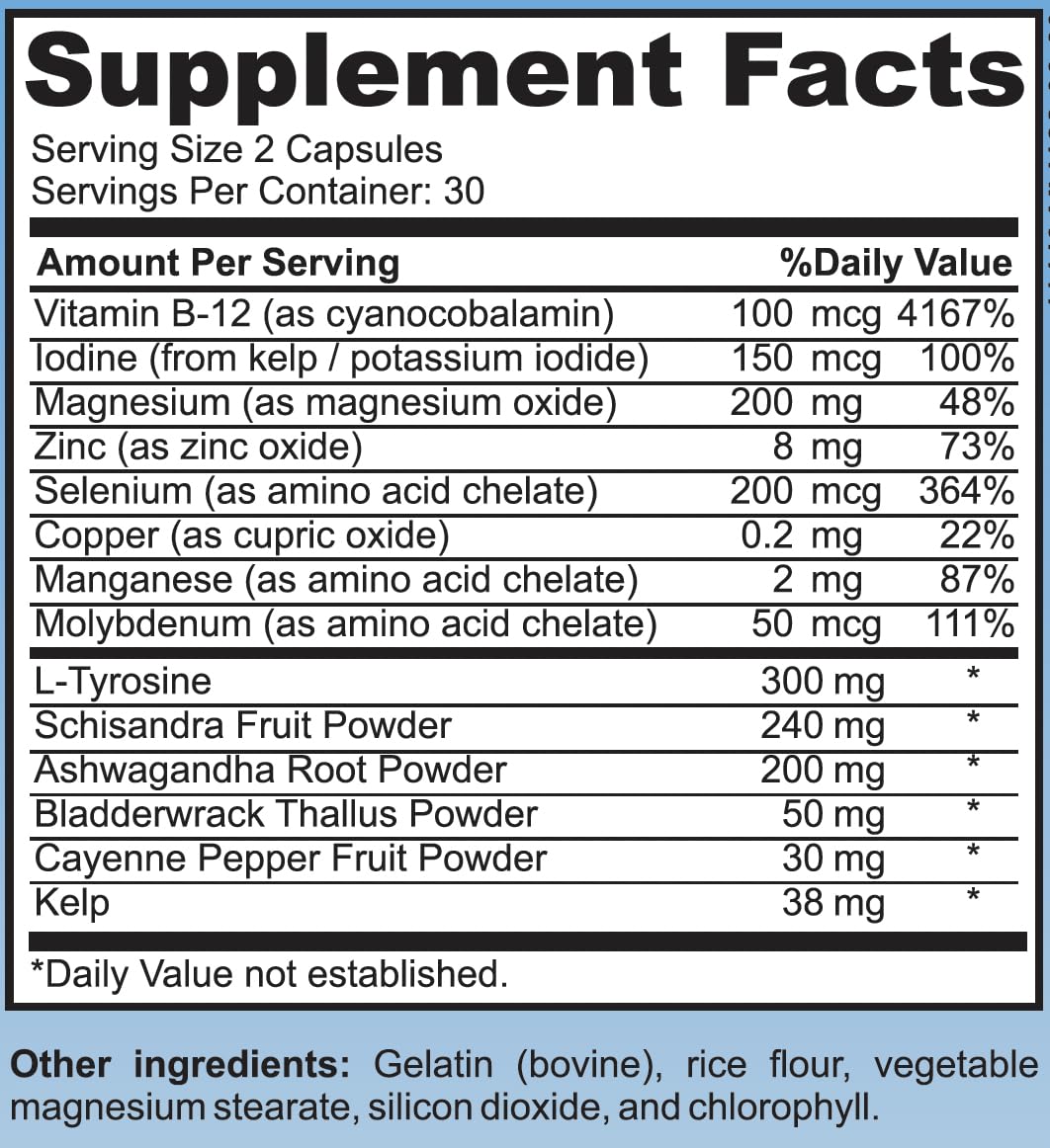 Thyroid Support Supplement Capsules N653468