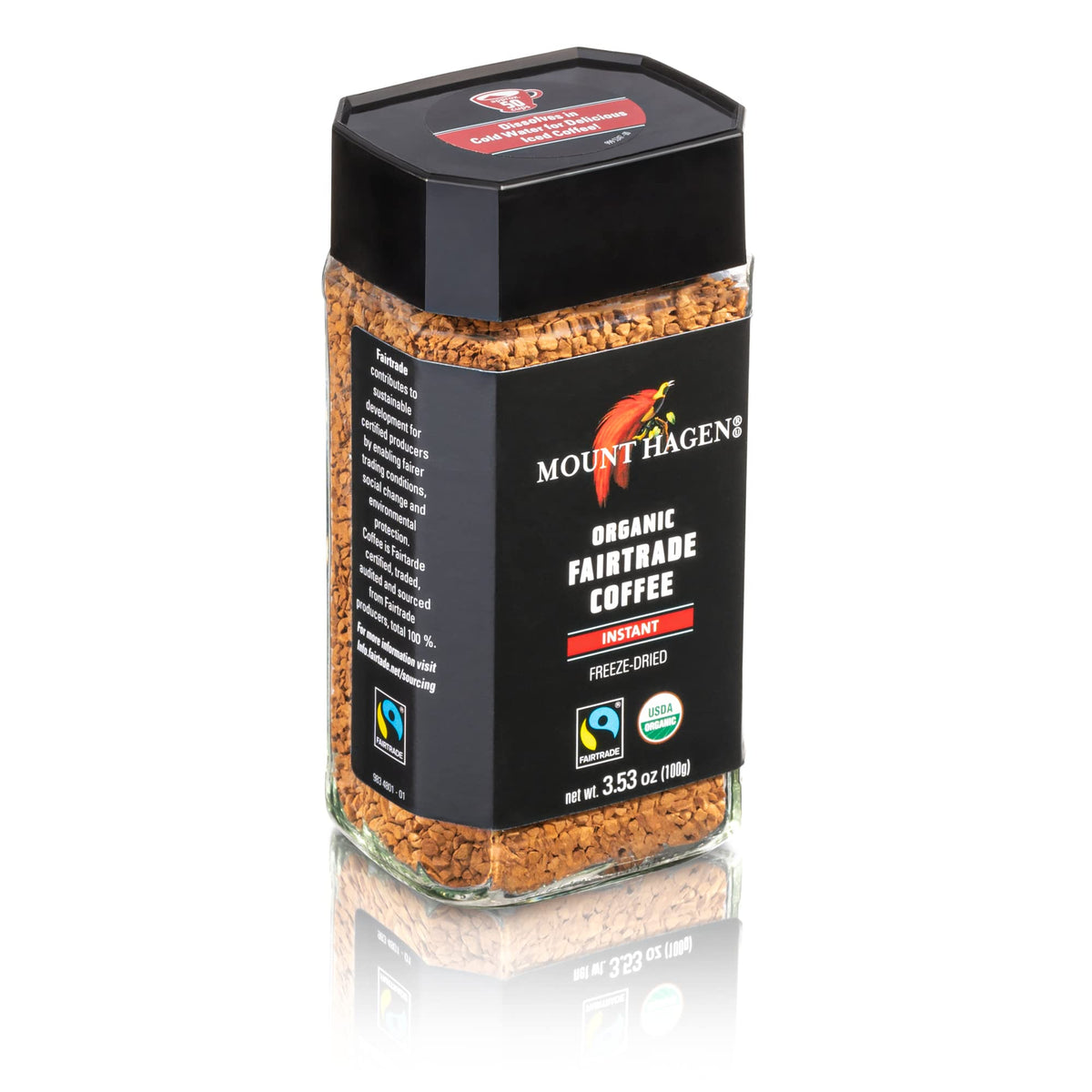 Organic Freeze-Dried Instant Coffee 3.53oz Jar H944