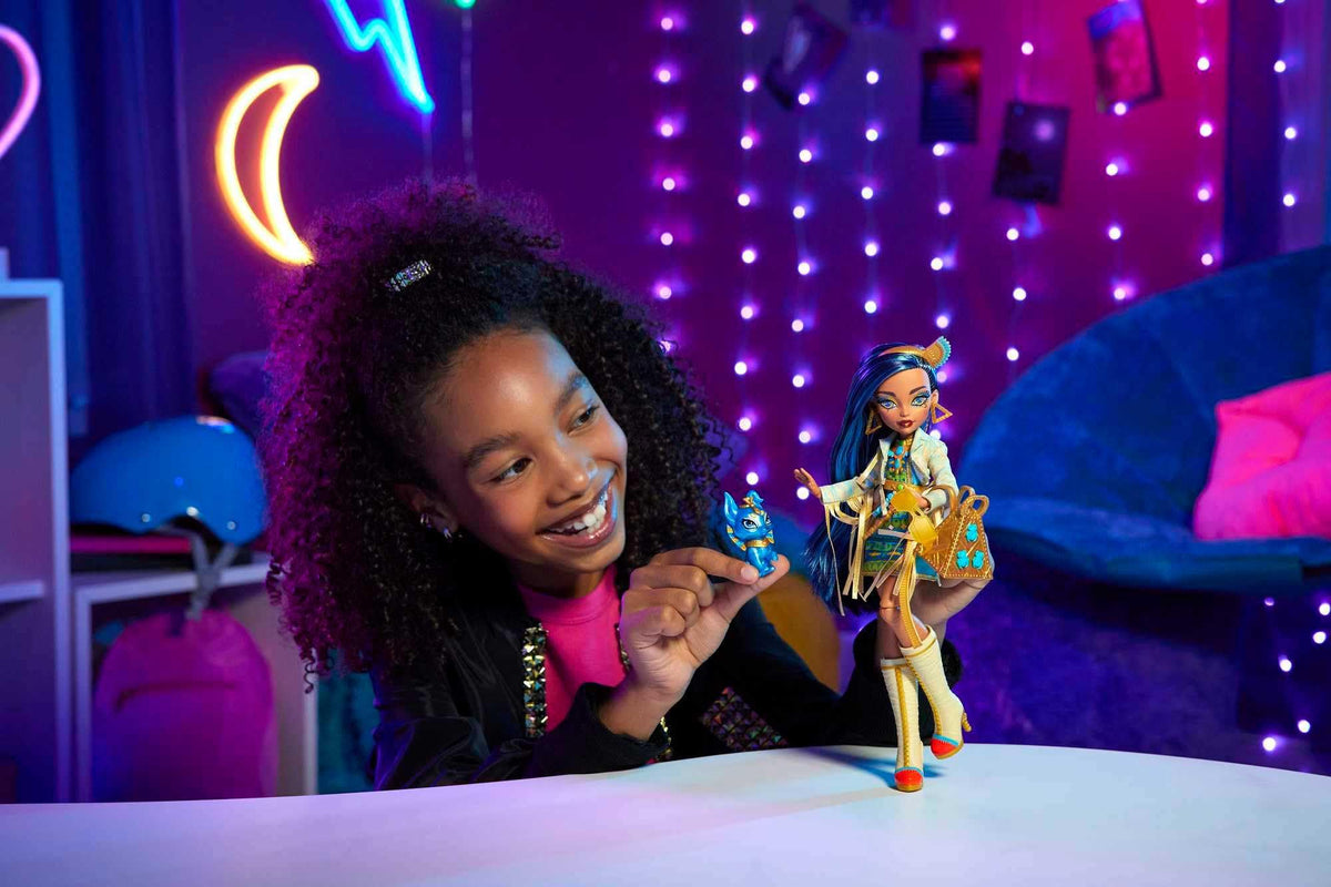 Monster High Doll with Blue Streaked Hair and Fashion Accessories R896021