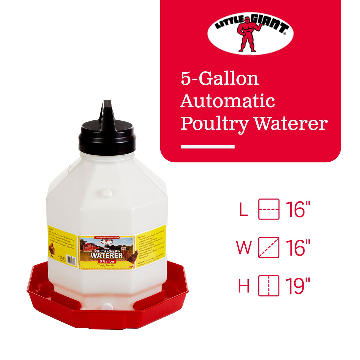 Plastic Poultry Waterer S367879