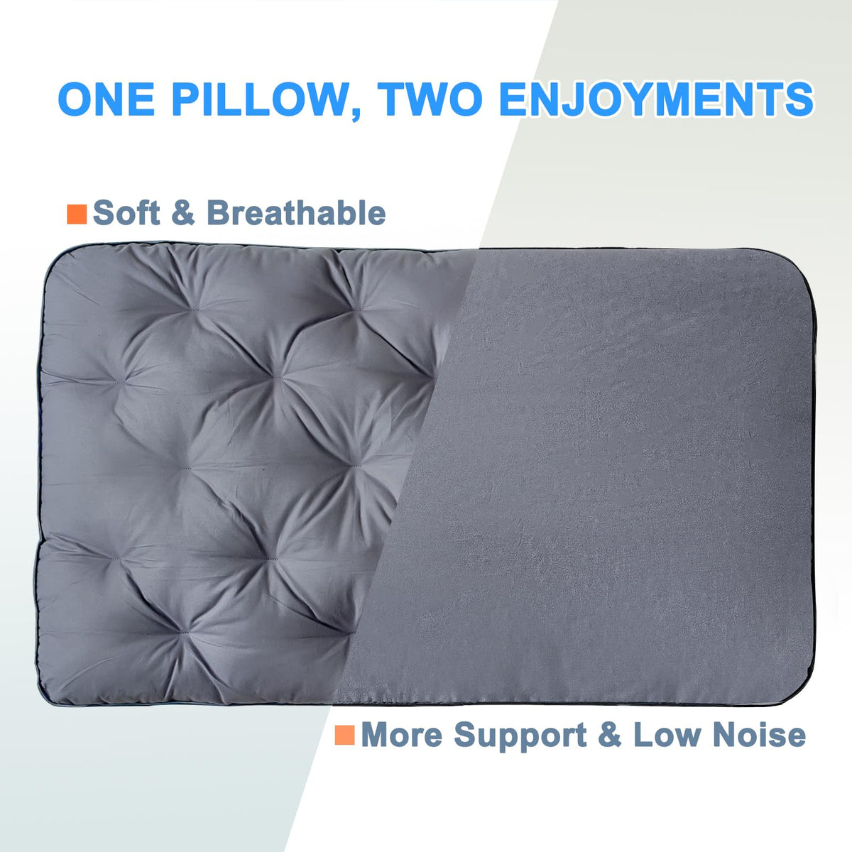 King Size Set of 2 Cotton Bed Pillow R106