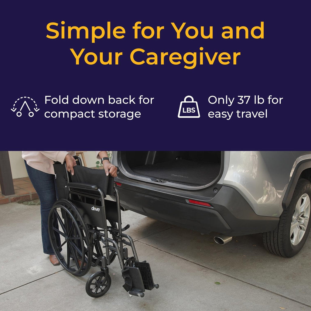 Silver Sport 1 Folding Transport Wheelchair R939