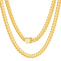 18k Yellow Gold Cuban Link Chain Necklace V1926