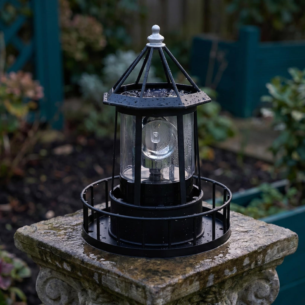 Solar Revolving Lighthouse Light L364