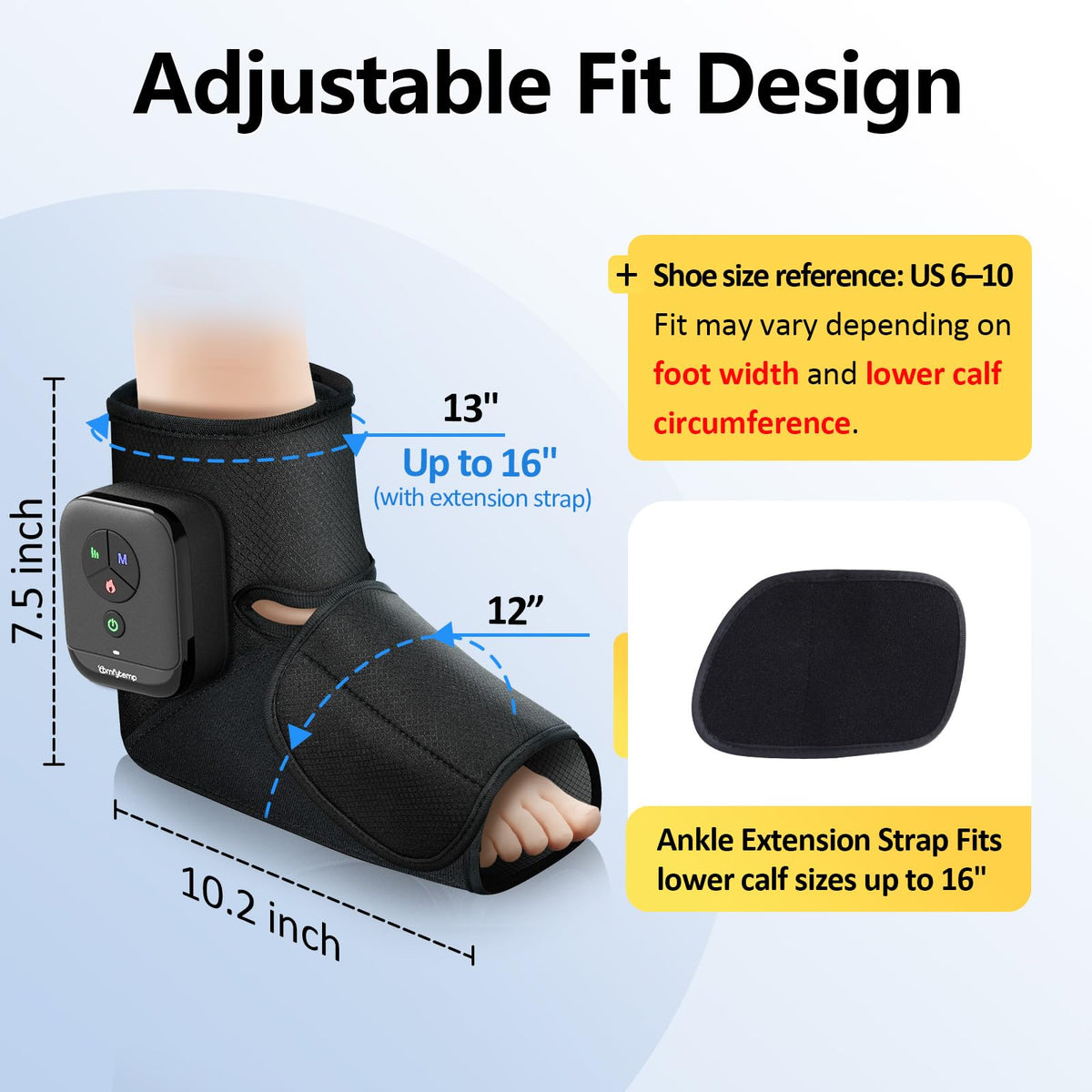 Air Compression Foot Recovery Device 1 Pack C97468