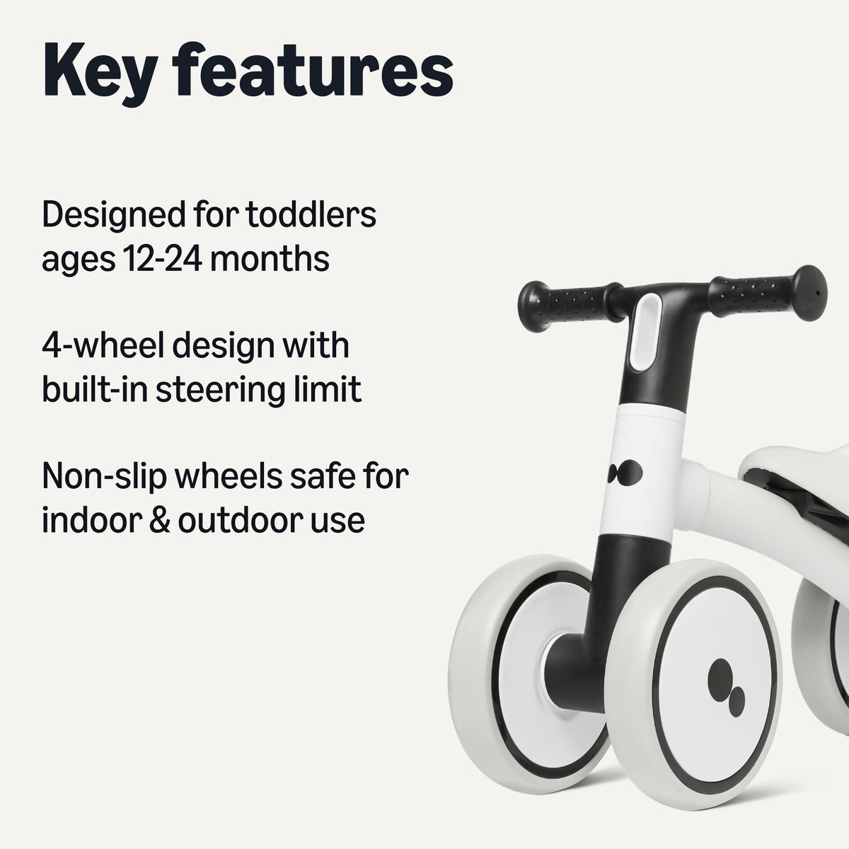 4-Wheel Toddler Balance Bike E29724