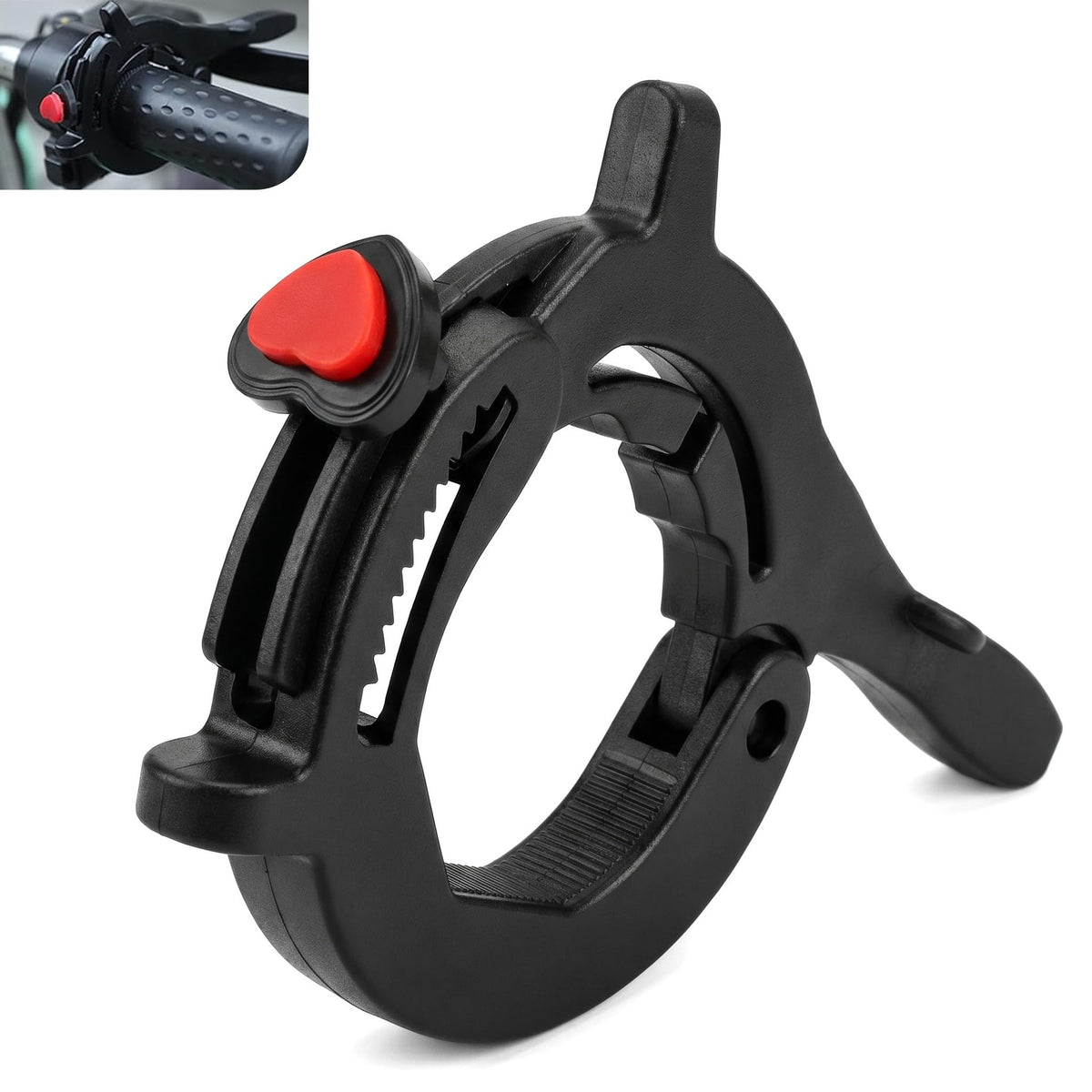 Motorcycle Throttle Cruise Control Assist Booster Anti-Slip Clamp (Black) Q786