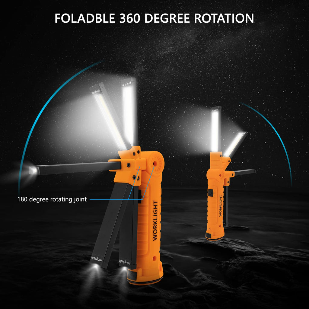 3 Pack Rechargeable LED Work Lights with Magnetic Base G7622
