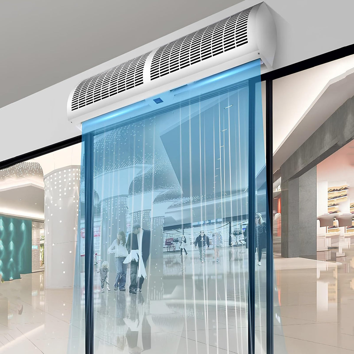 Outdoor Air Curtain Machine with Large Air Volume, 2 Speed and Wind Direction Adjustable G4090