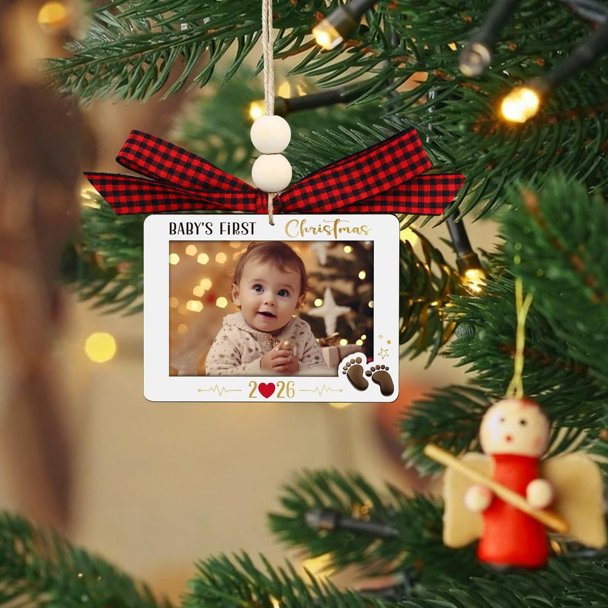 Baby's First Christmas Photo Frame Ornament F715