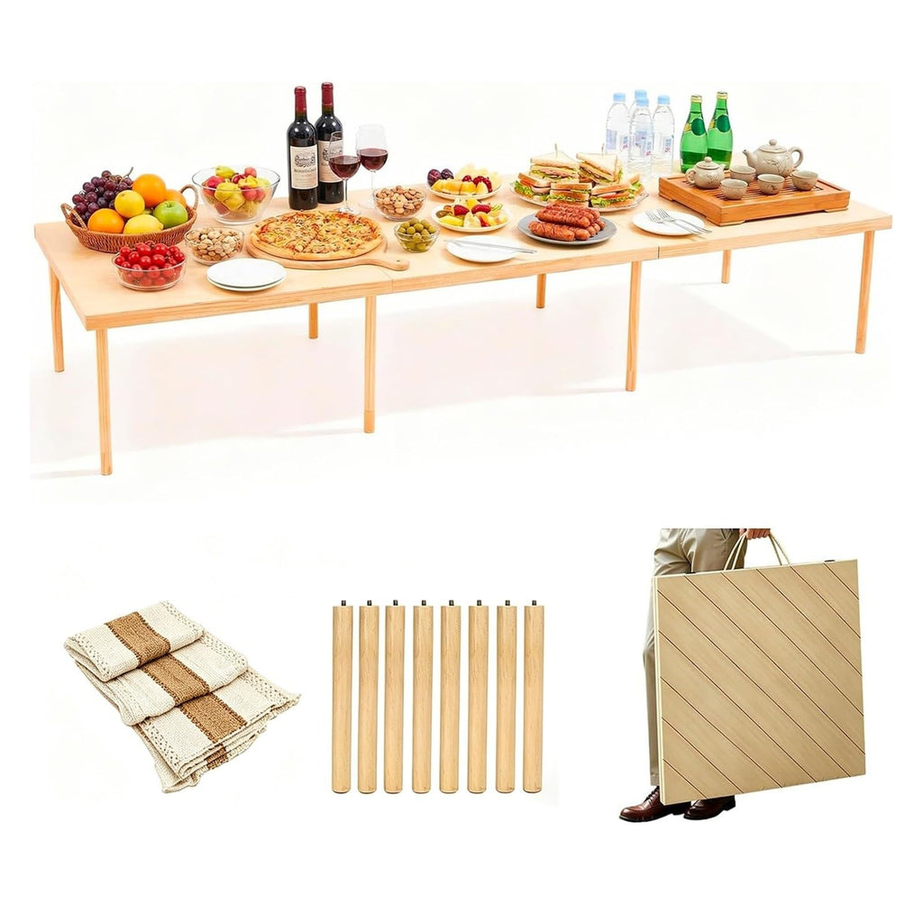 Wood Folding Picnic Table Q995
