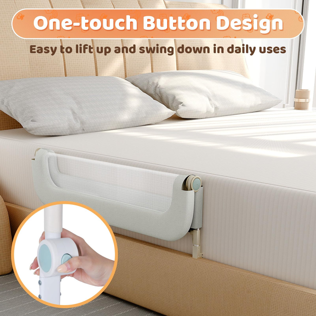 Foldable Safety Bed Rail A4615