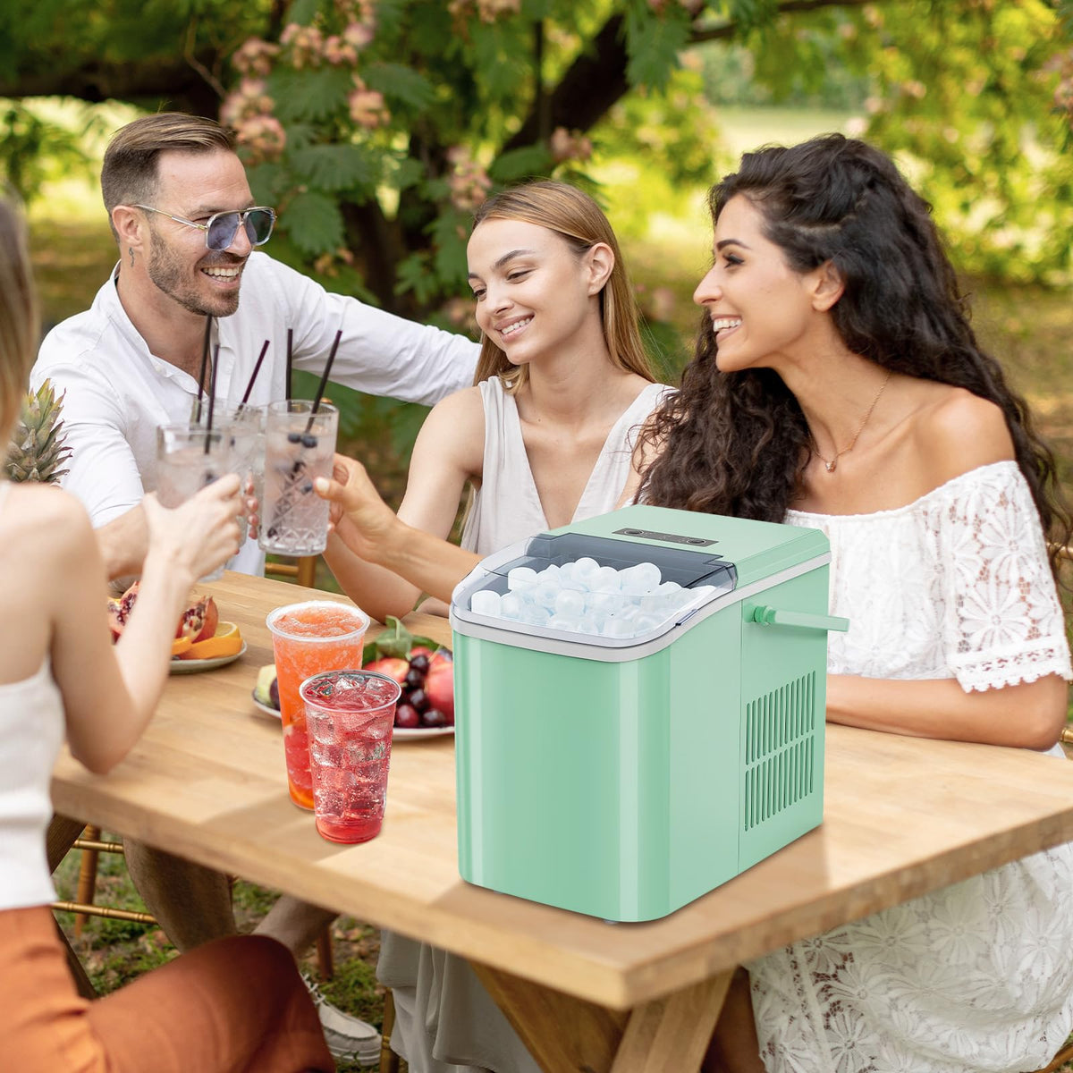 Portable Ice Maker Machine with Handle B5855