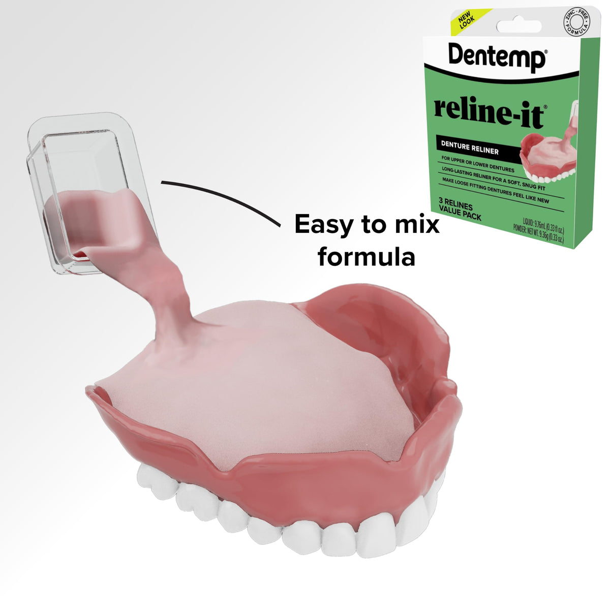 Denture Repair Kit & Denture Reliner B263