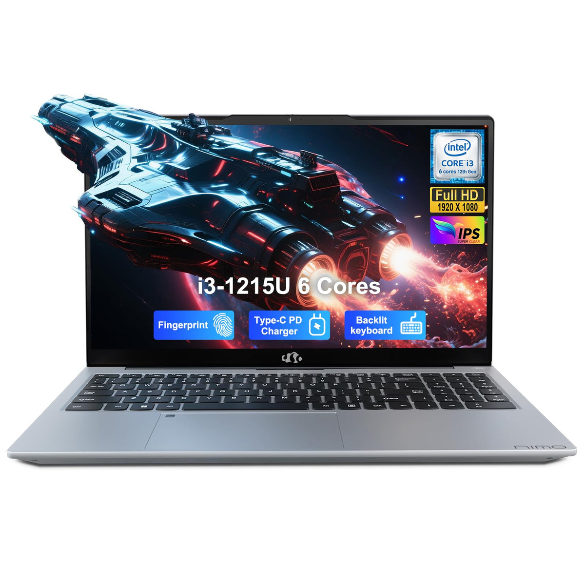 15.6" IPS FHD Laptop, Intel Core i3, 8GB RAM 256GB SSD D2191