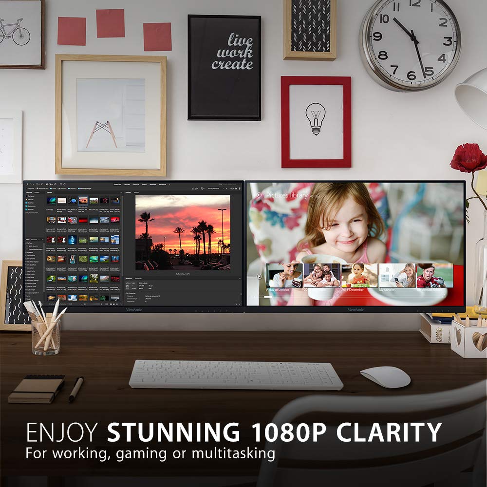 22 Inch 1080p IPS Monitor Dual Pack A410