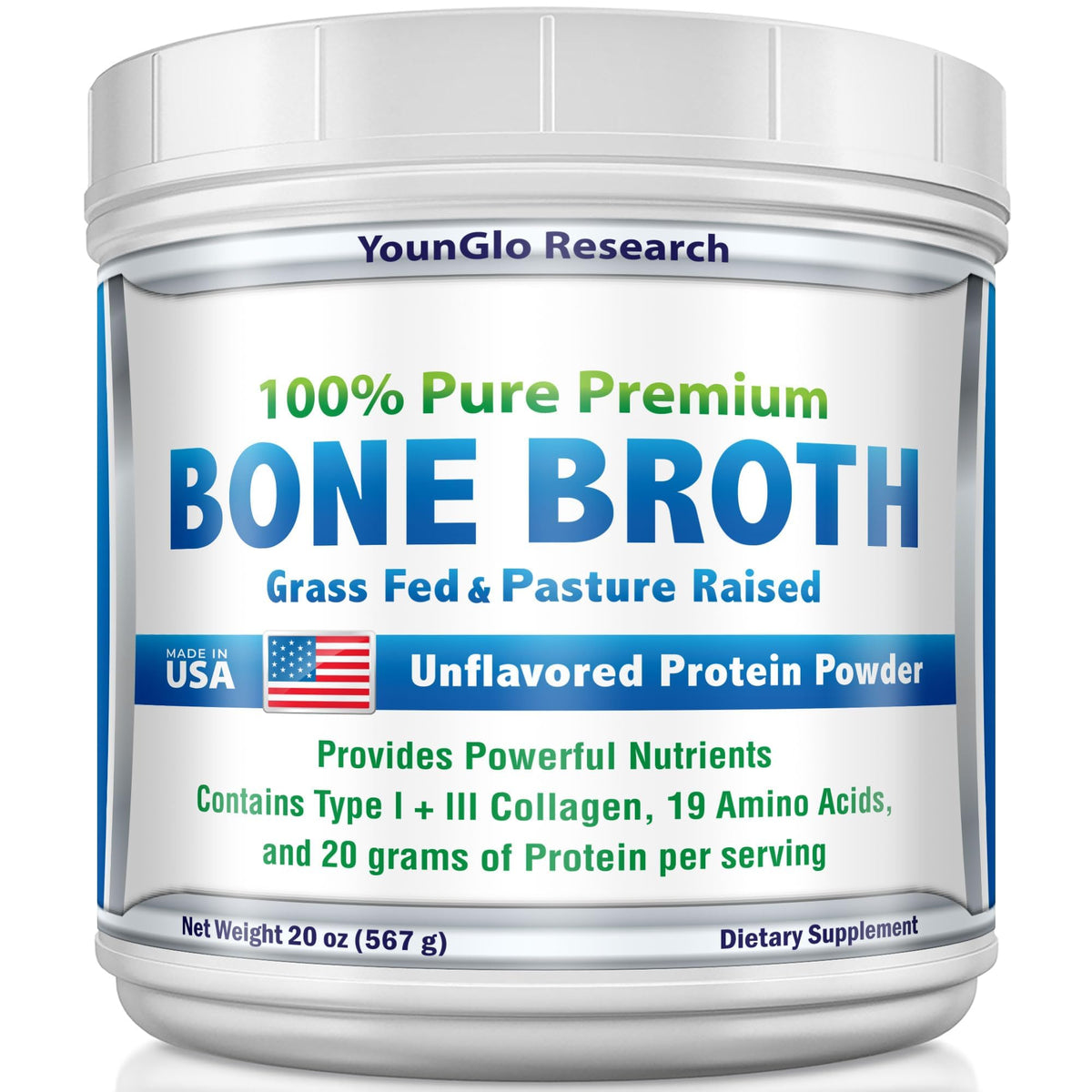 Beef Protein Powder 1.25 lb Unflavored A193