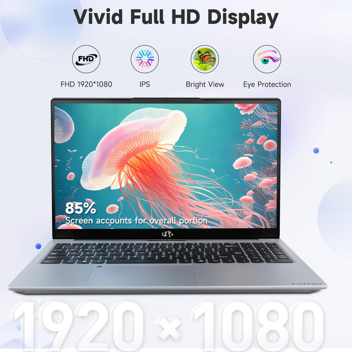 15.6" IPS FHD Laptop, Intel Core i3, 8GB RAM 256GB SSD D2191