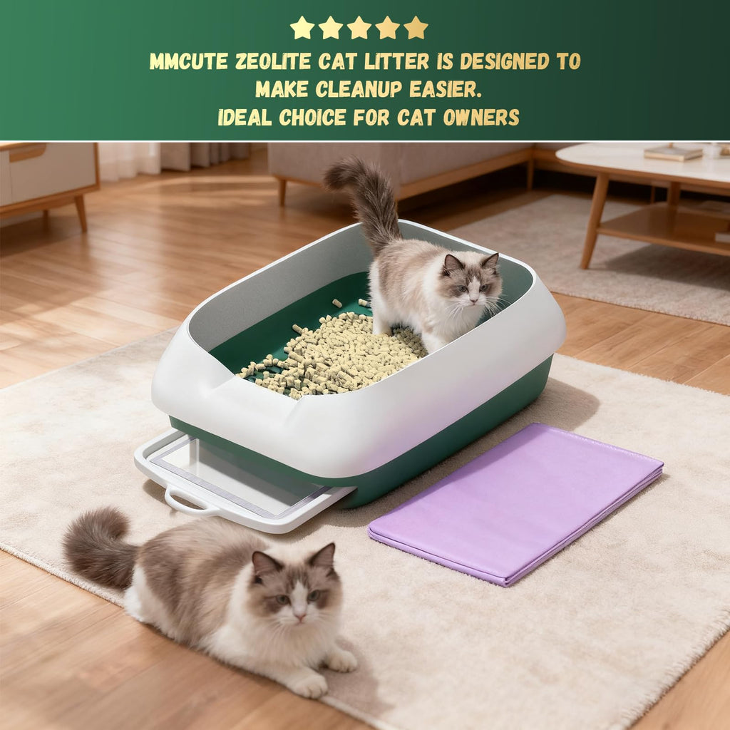 Zeolite Cat Litter Pellets, 9lb Bag, Non Clumping, Unscented W725537