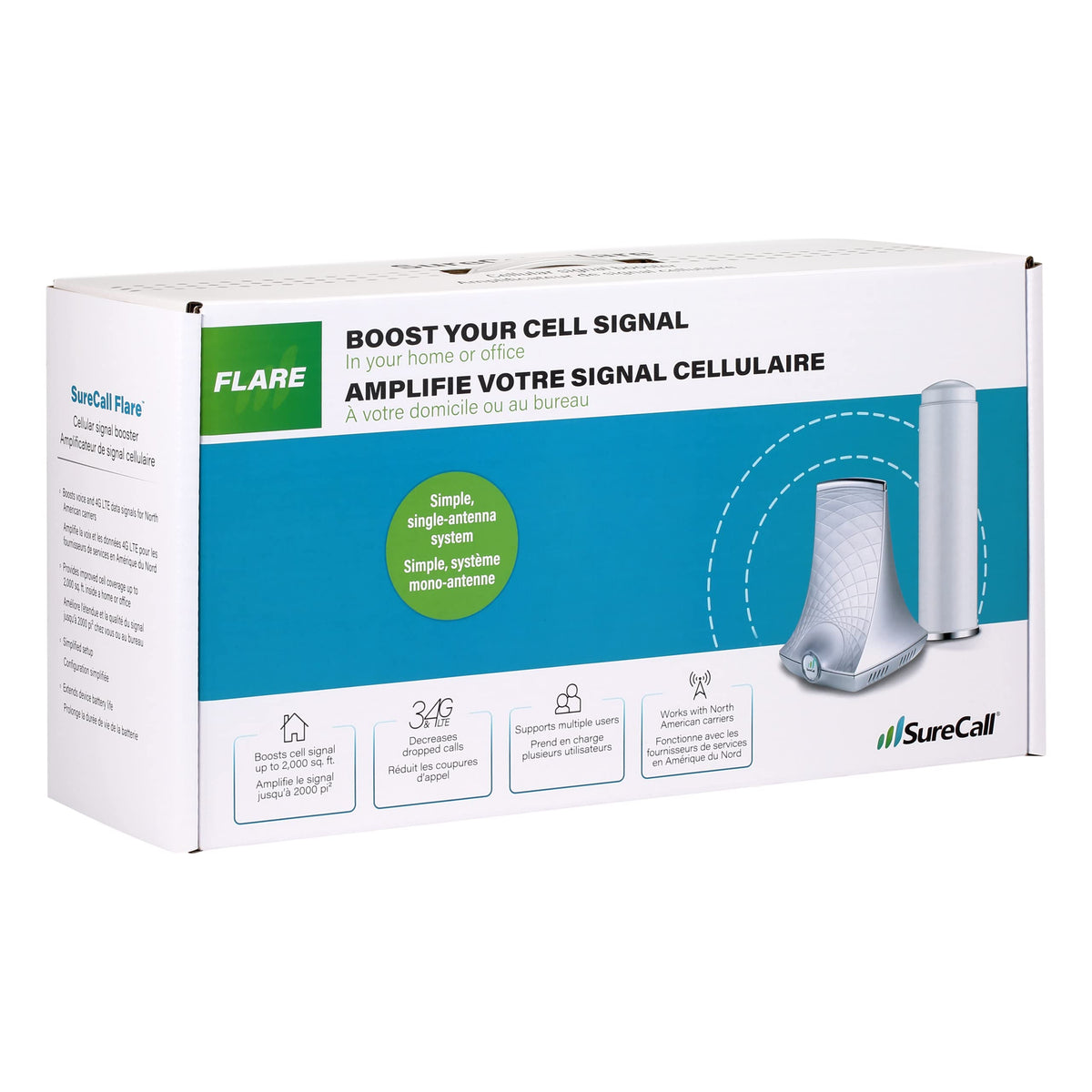 Cell Signal Booster up to 2500 sq ft 5G/4G LTE Multi-User All Carrier K988010