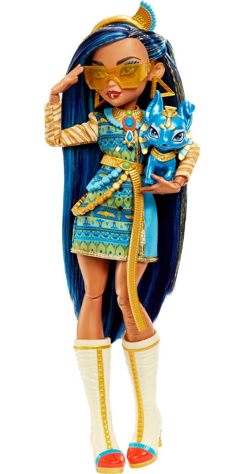 Monster High Doll with Blue Streaked Hair and Fashion Accessories R896021