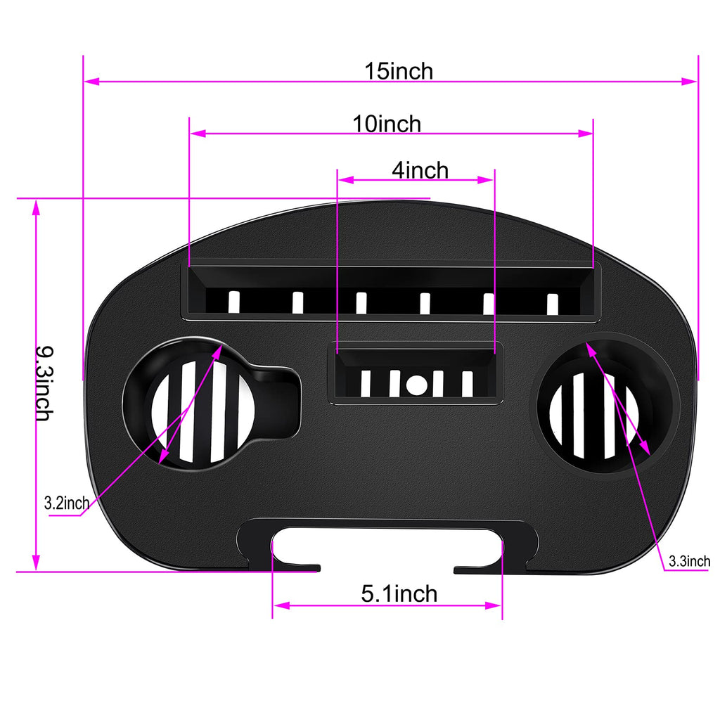 Zero Gravity Chair Tray 2 Pack Black K7944
