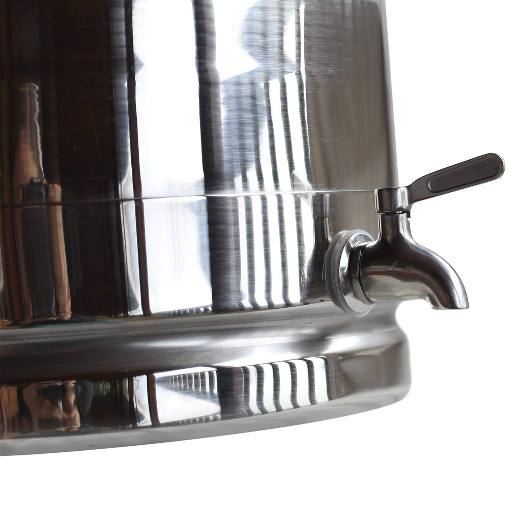 Stainless Steel Milk Transport Cans with Sealed Lid and Spigot Dispenser 50 Liter I954341