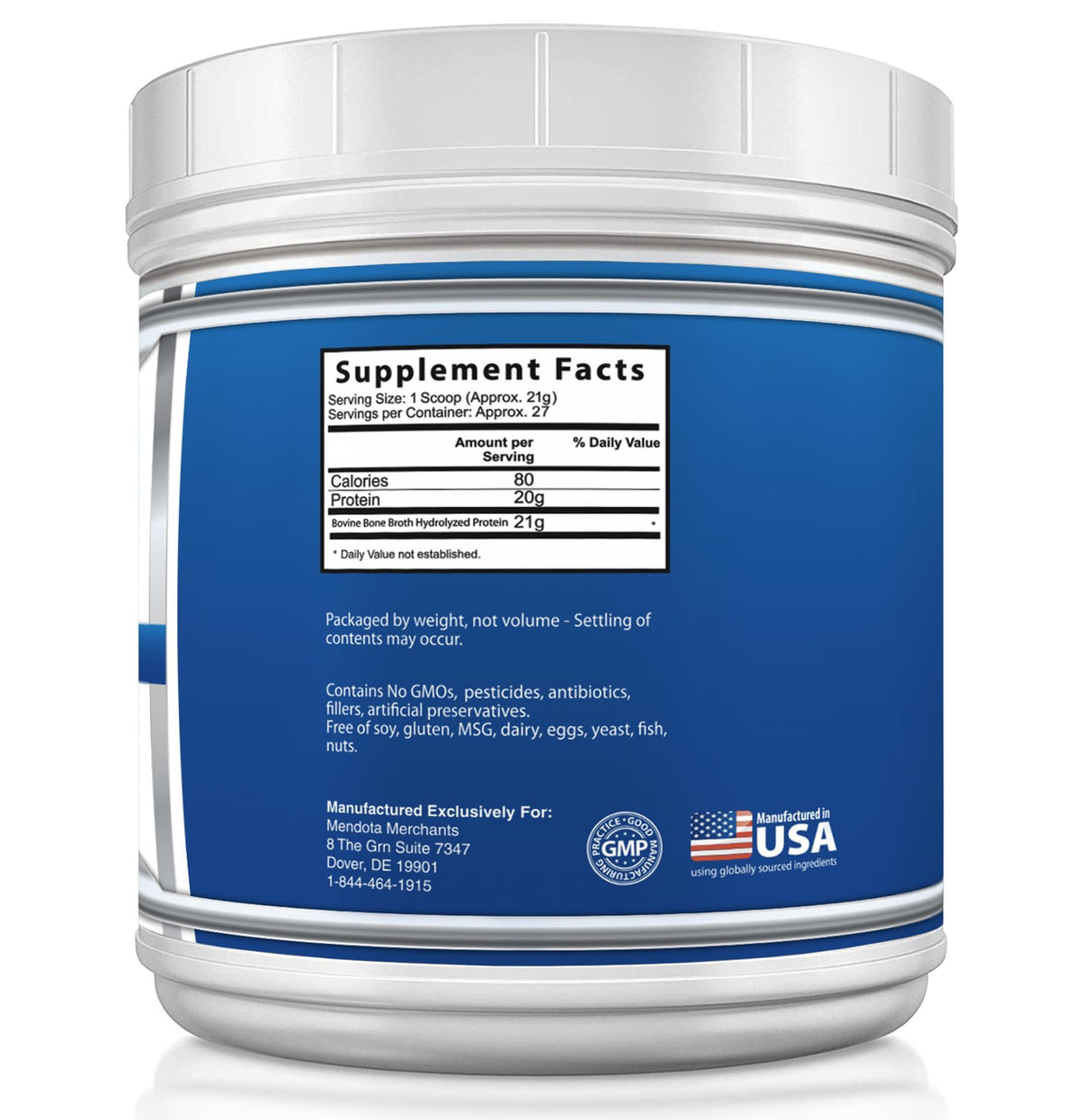Beef Protein Powder 1.25 lb Unflavored A193