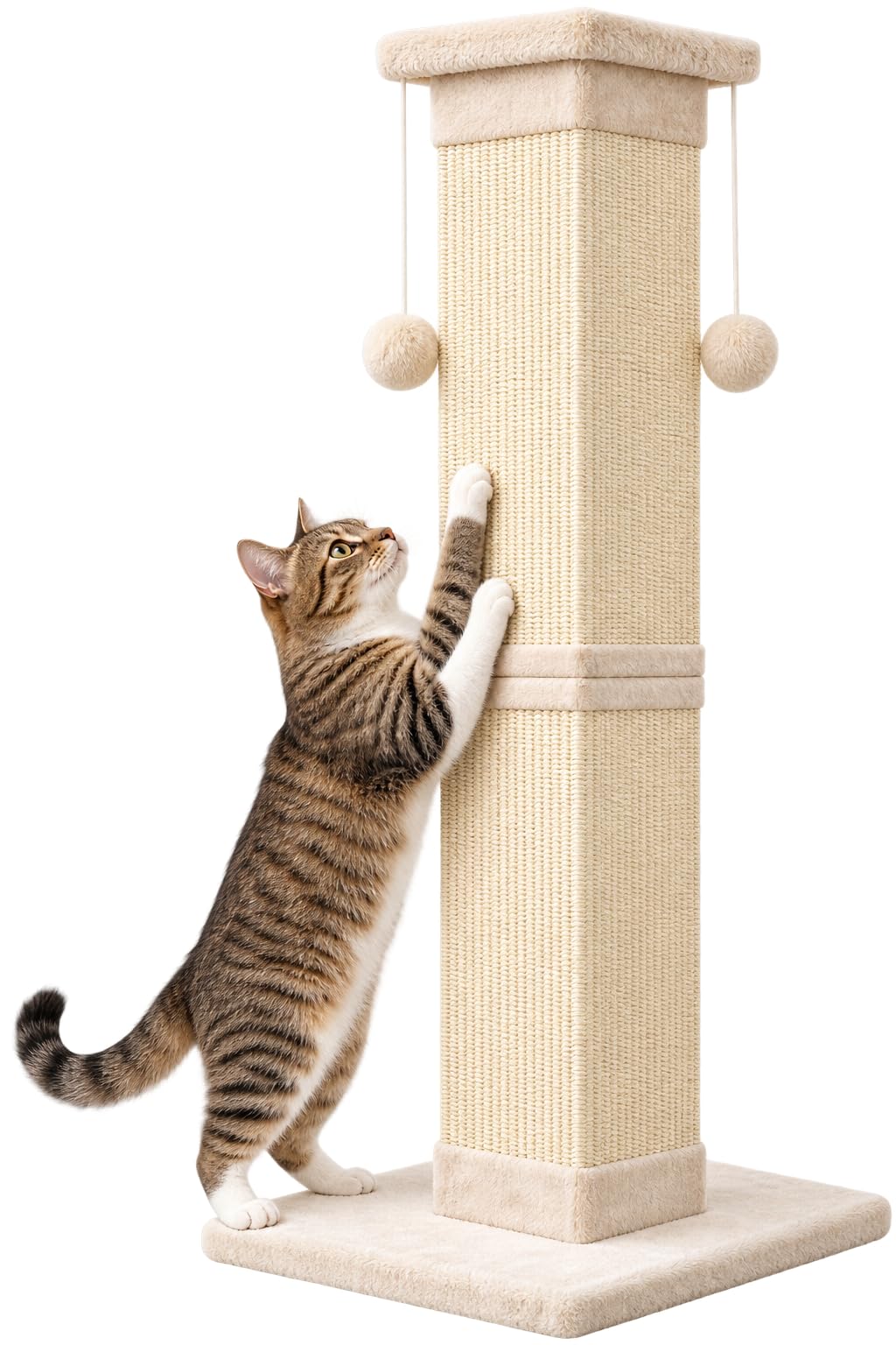 33 Inch Nature Sisal Cat Scratching Post Q565