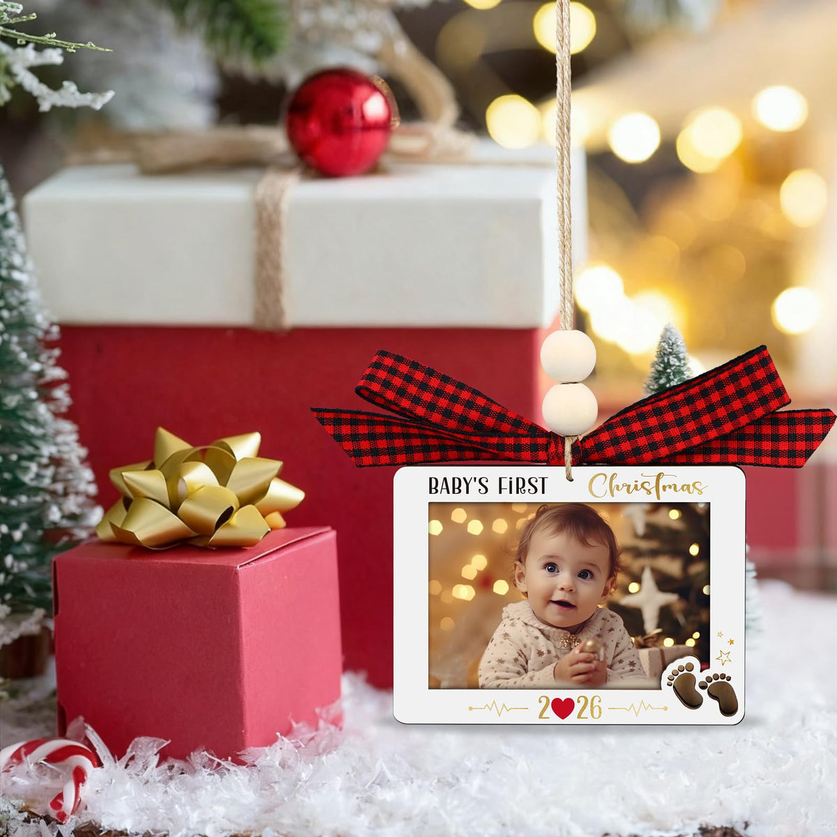 Baby's First Christmas Photo Frame Ornament F715