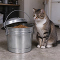 6 Gal Galvanized Steel Storage Can with Locking Lid F20195