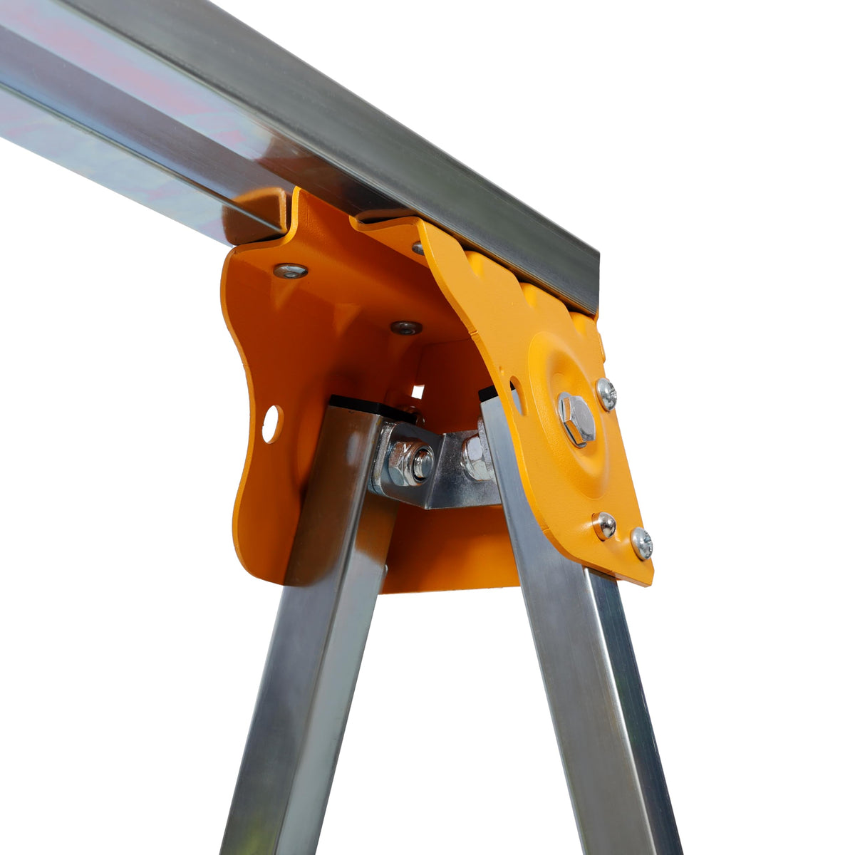 2 Pack Adjustable Folding Steel Sawhorses 1000LB L515043