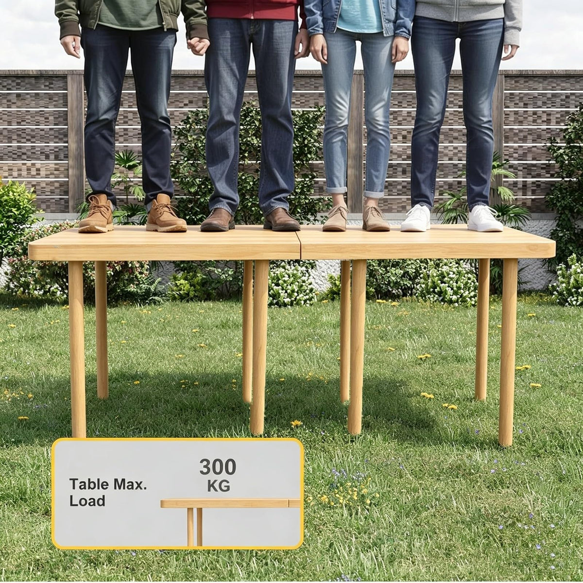 Wood Folding Picnic Table Q995
