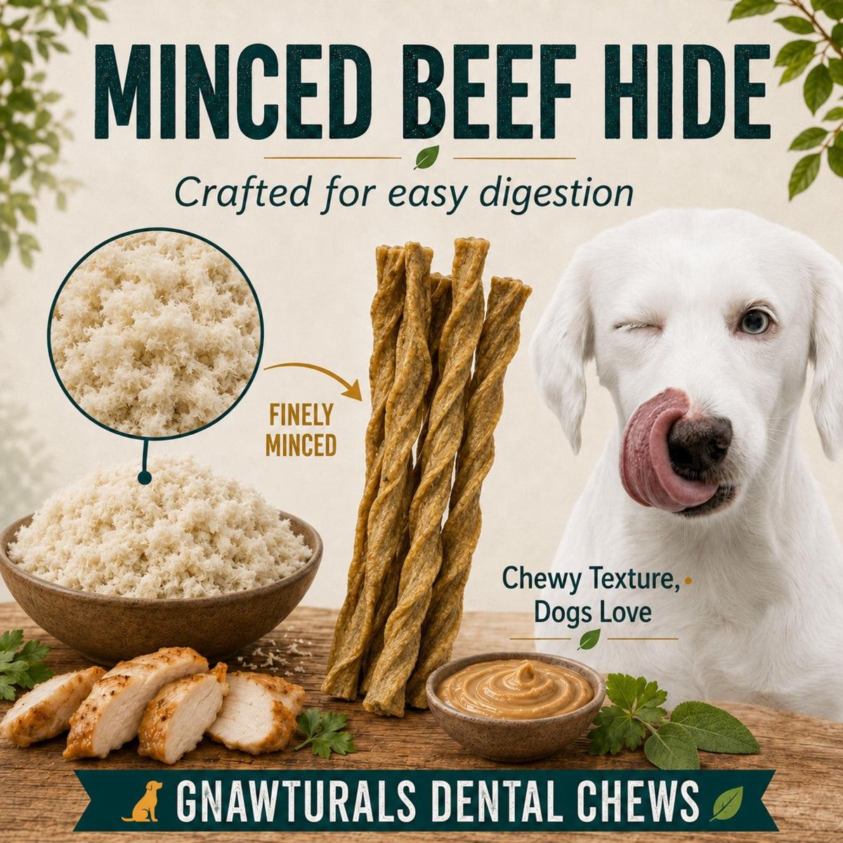 Twisted Sticks Dental Chews for Dogs (5 Sticks, Pumpkin) N48855