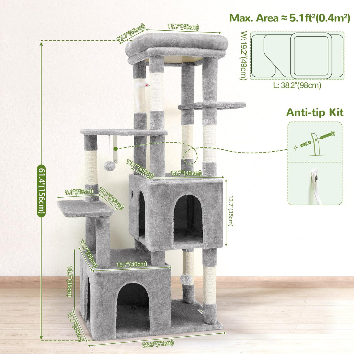 Light Grey Cat Tree S83958