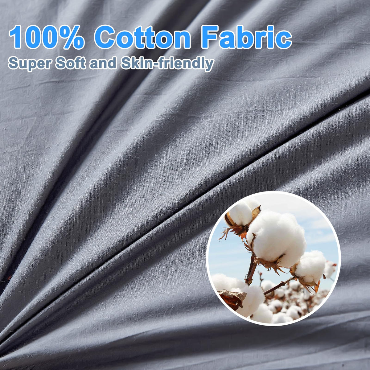 King Size Set of 2 Cotton Bed Pillow R106