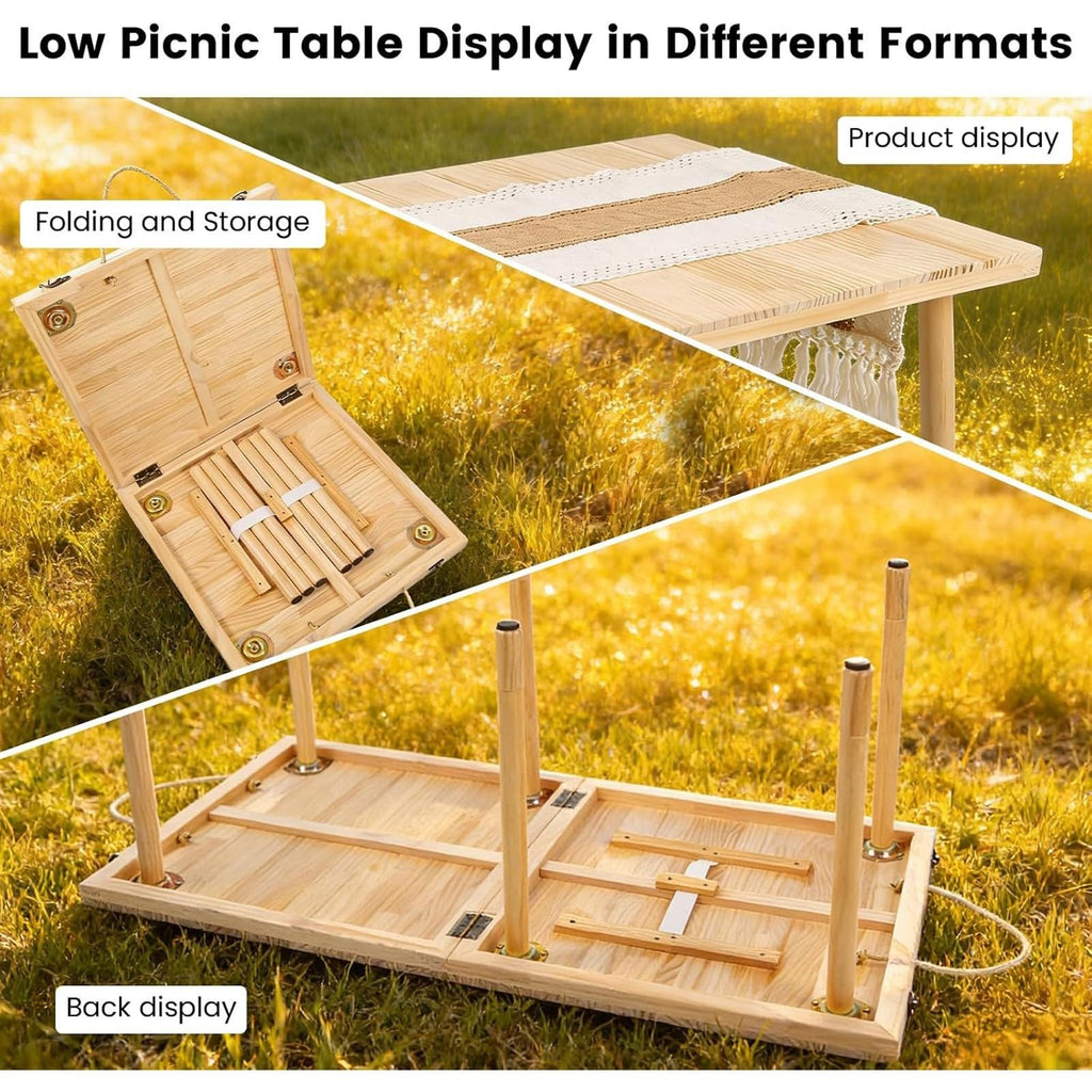 Wood Folding Picnic Table Q995