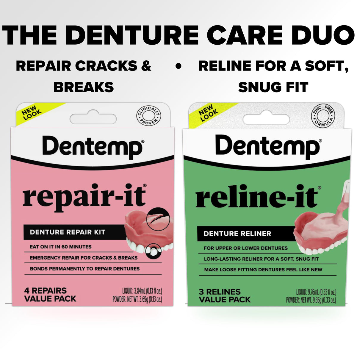 Denture Repair Kit & Denture Reliner B263