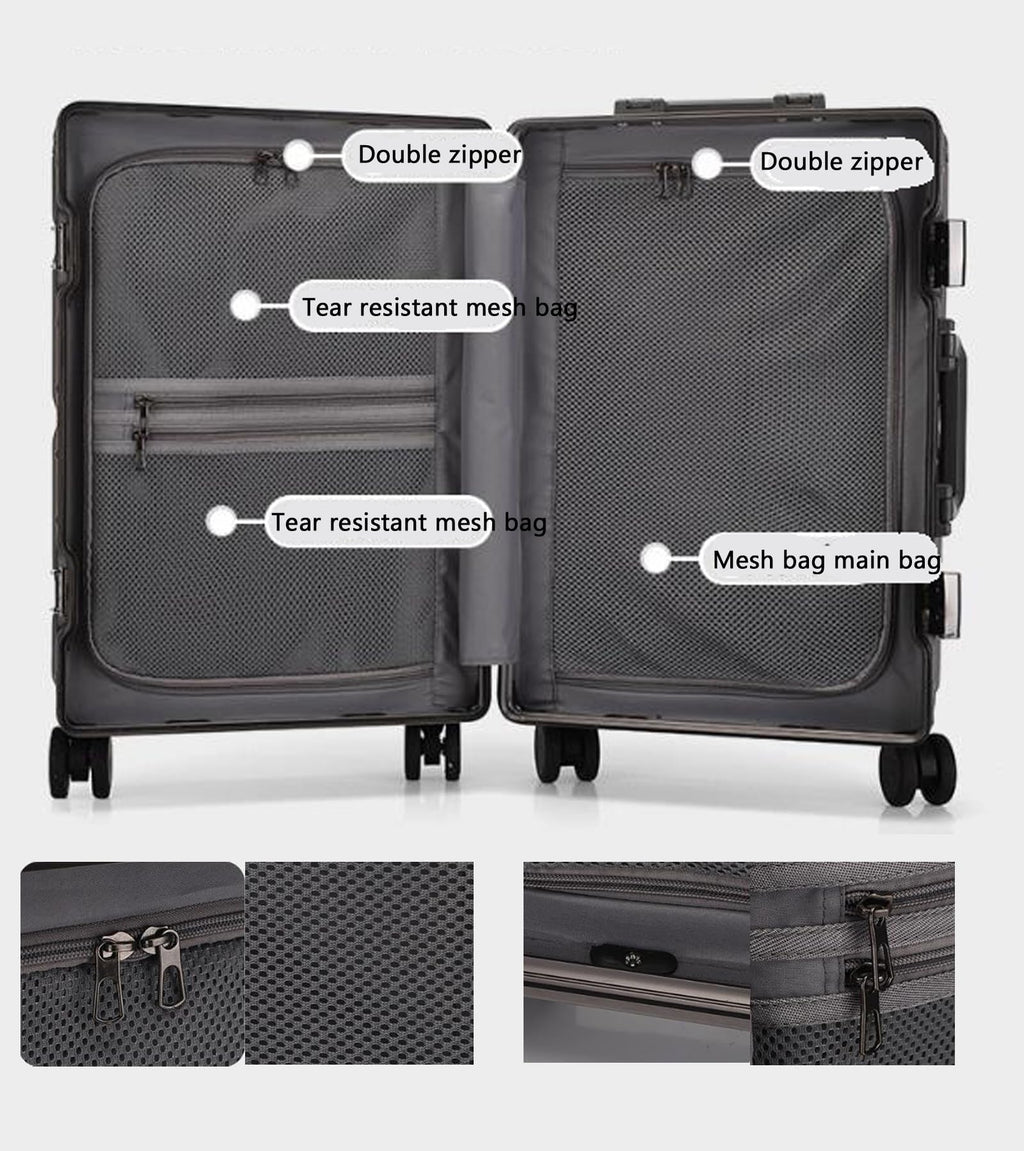 White Hard Shell Carry on Luggage B490