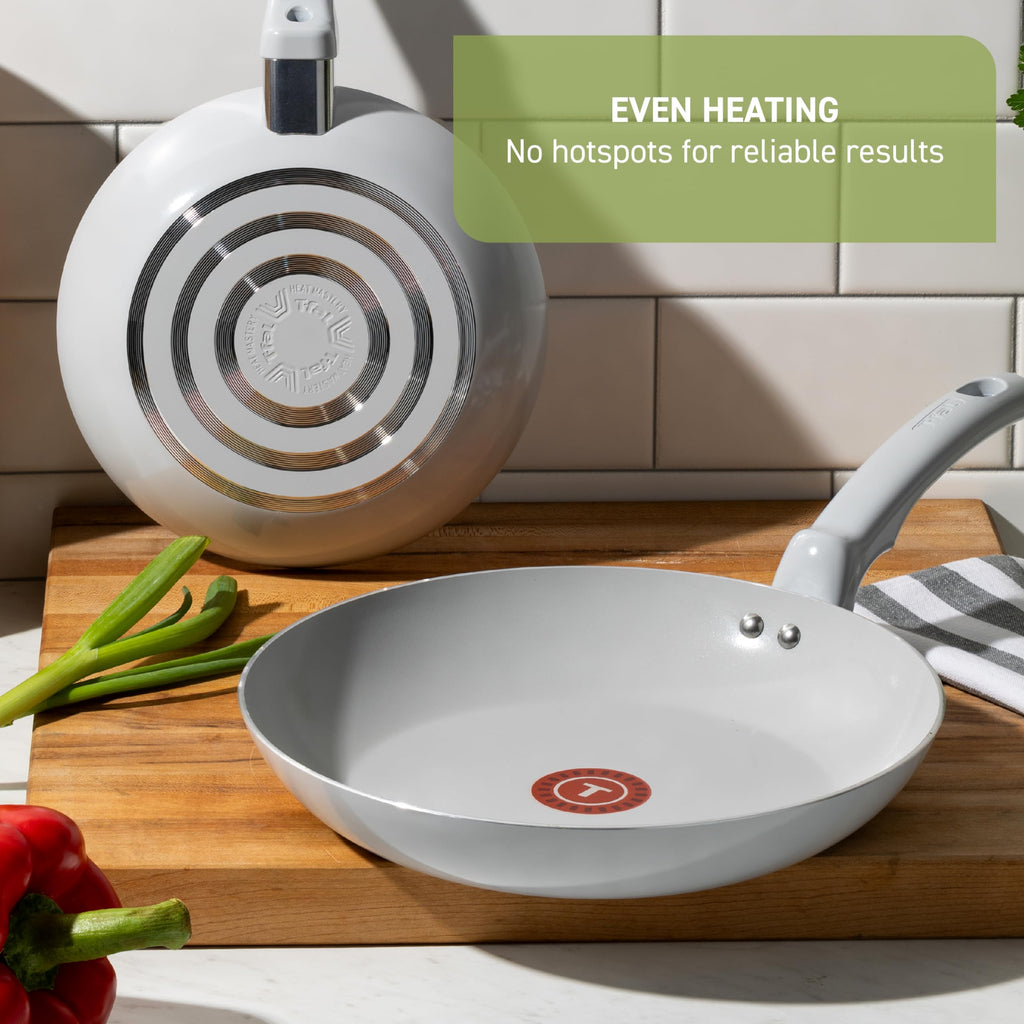 Ceramic Nonstick Pots and Pans Set, 12-Piece, Moon Grey K13537