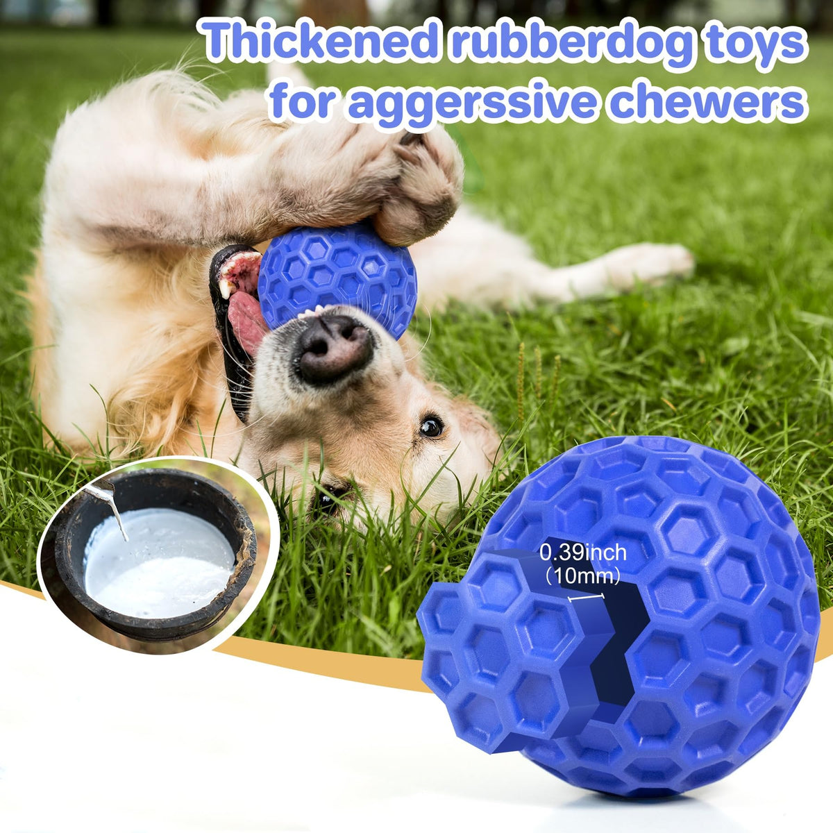 Squeaky Dog Ball Chew Toy X446663