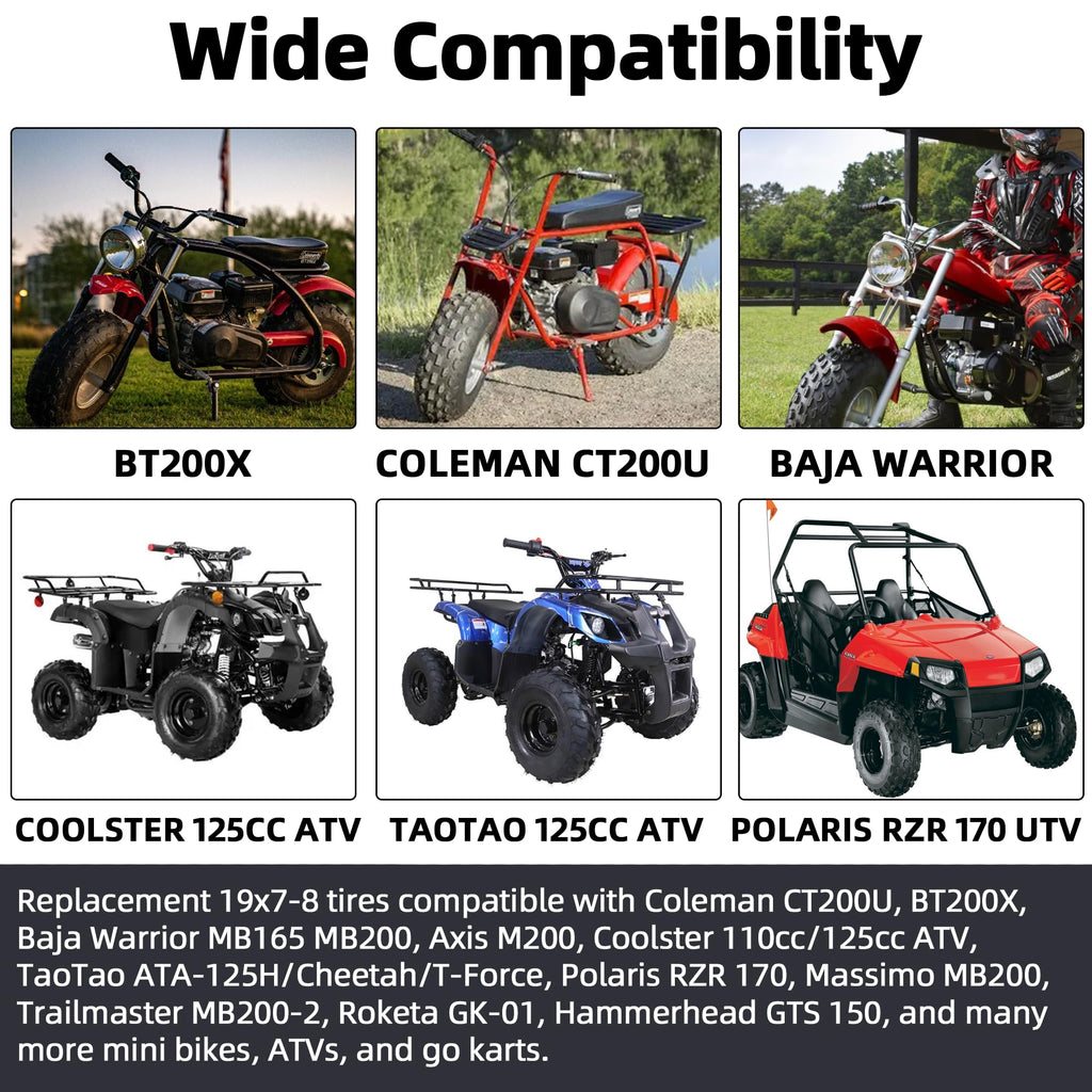 19x7-8 Tubeless All-Terrain ATV UTV Tires R545