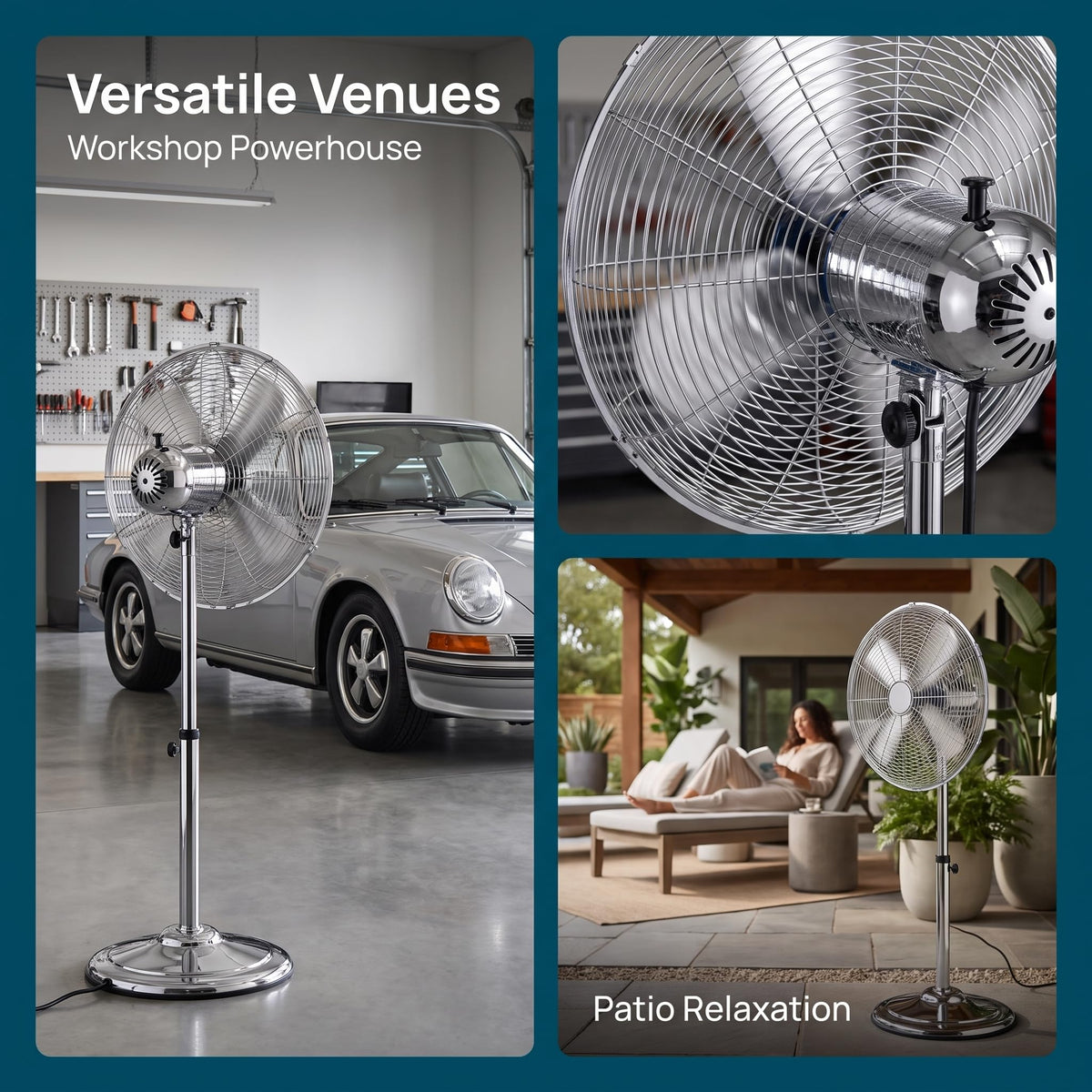 16 Inch Oscillating Pedestal Fan R737