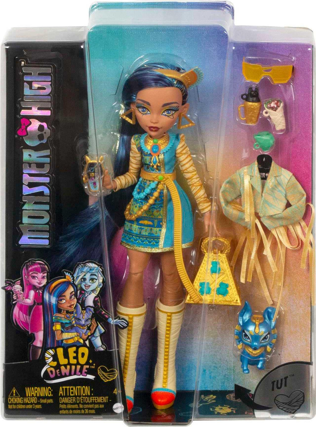 Monster High Doll with Blue Streaked Hair and Fashion Accessories R896021