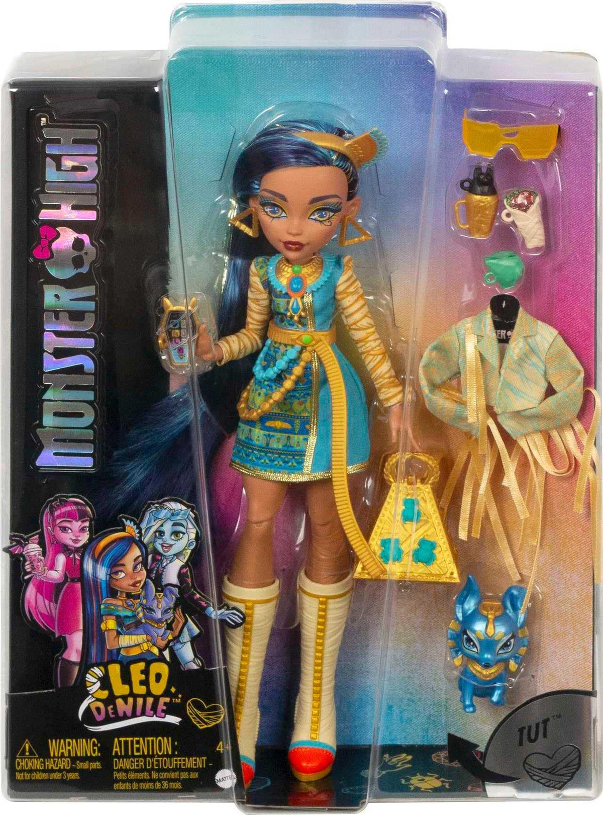 Monster High Doll with Blue Streaked Hair and Fashion Accessories R896021